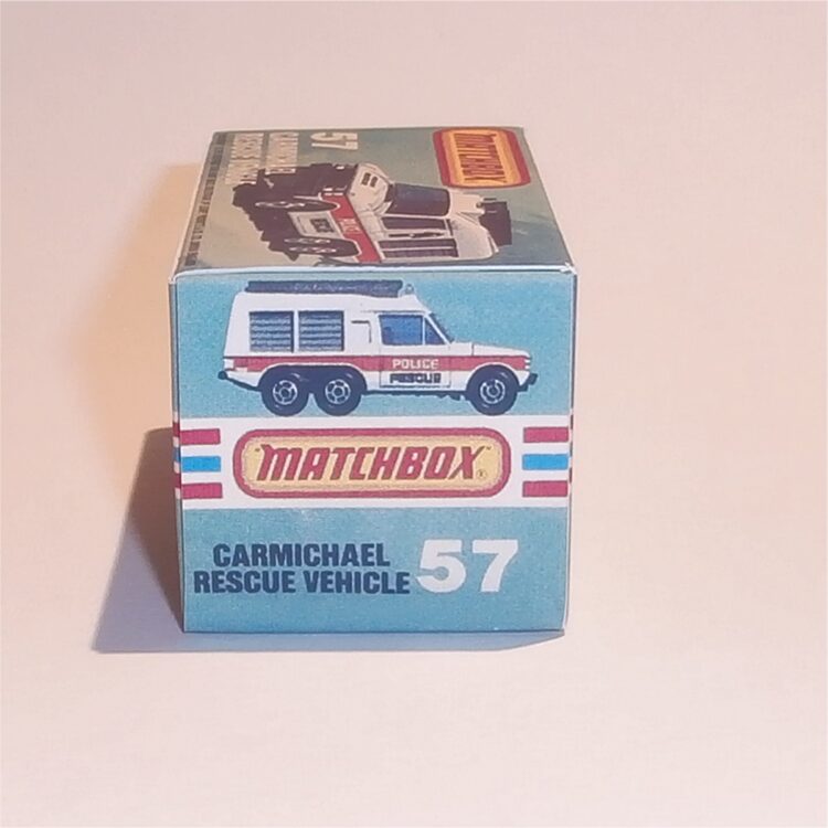 Matchbox Lesney Superfast 57 g Carmichael Rescue Vehicle K Style Repro Box