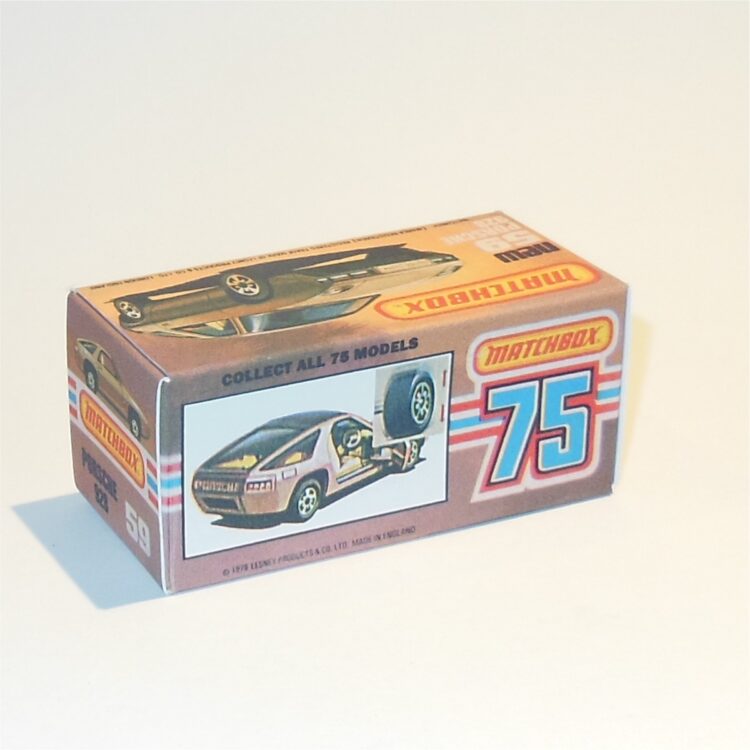 Matchbox Lesney Superfast 59 g Porsche 928 K Style Repro Box