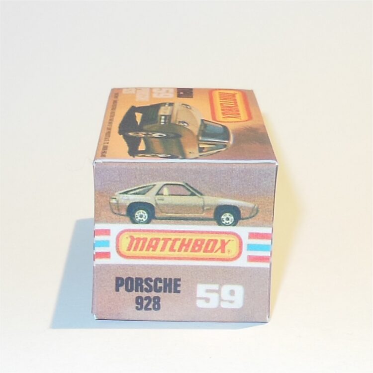 Matchbox Lesney Superfast 59 g Porsche 928 K Style Repro Box