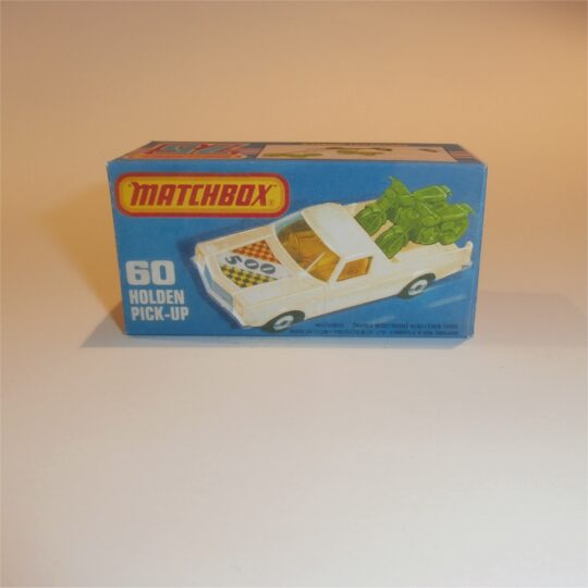 Matchbox Lesney Superfast 60e Holden Cream Pickup Custom Box K Style #5