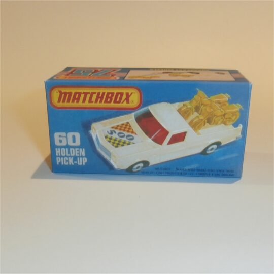Matchbox Lesney Superfast 60e Holden Cream Pickup Custom Box K Style #10