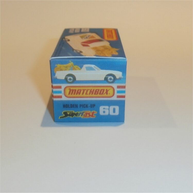 Matchbox Lesney Superfast 60e Holden Cream Pickup Custom Box K Style #10