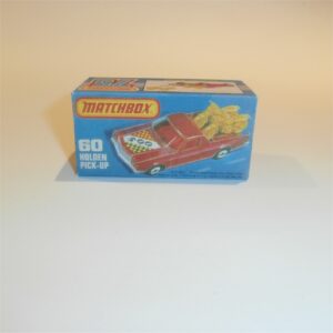 Matchbox Lesney Superfast 60e Holden Red Pickup Custom Box K Style #13