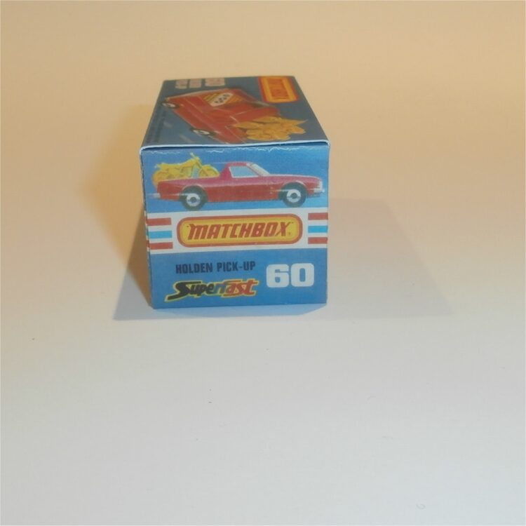 Matchbox Lesney Superfast 60e Holden Red Pickup Custom Box K Style #13