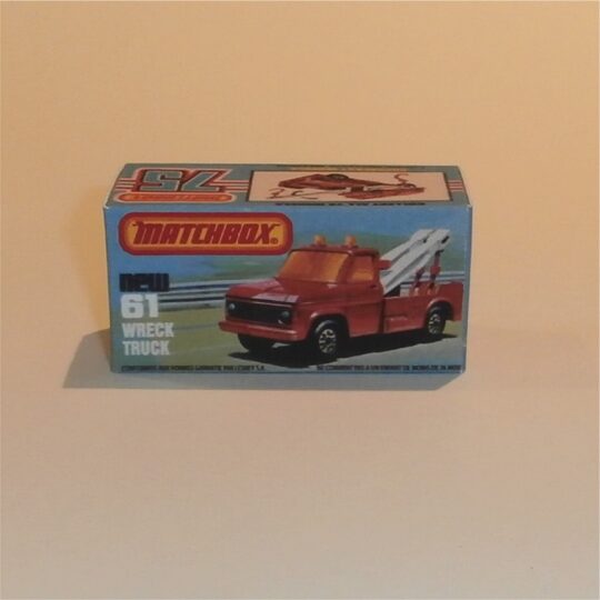 Matchbox Lesney Superfast 61 d1 Ford Wreck Truck K Style Repro Box