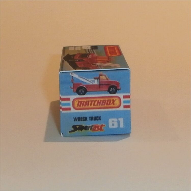 Matchbox Lesney Superfast 61 d1 Ford Wreck Truck K Style Repro Box