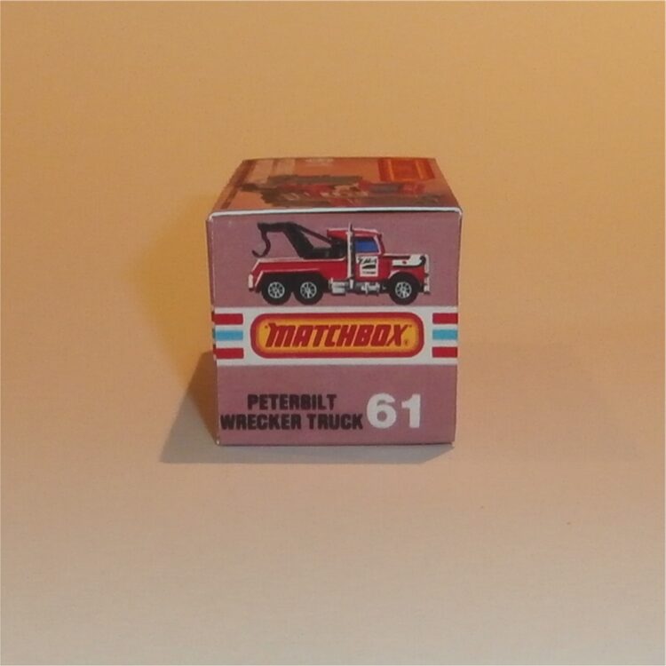 Matchbox Lesney Superfast 61 e Peterbilt Wreck Truck K Style Repro Box