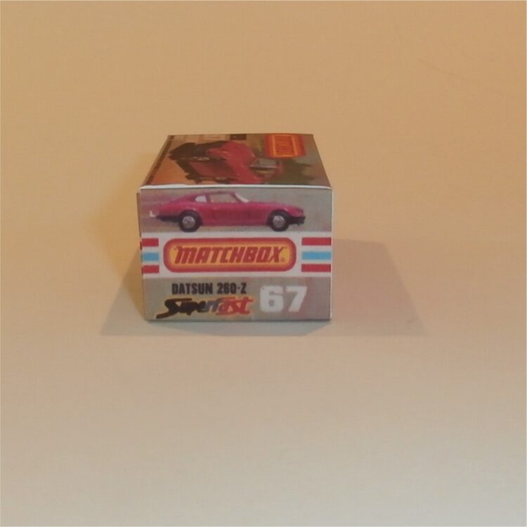 Matchbox Lesney Superfast 67 e Datsun 260 Z 2+2 K Style Repro Box