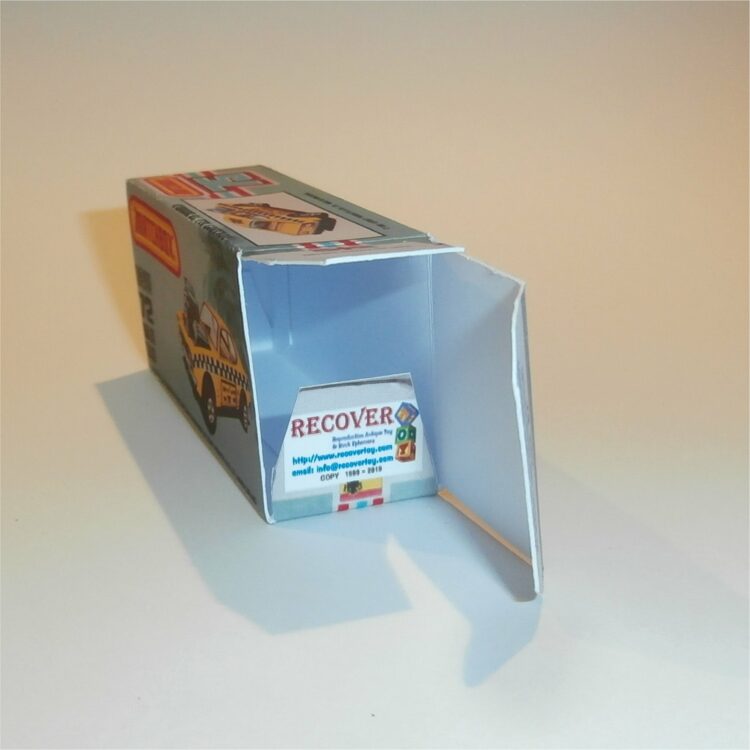 Matchbox Lesney Superfast 72 e Maxi Taxi Mercury Capri K Style Repro Box