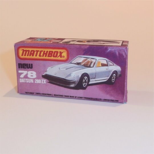 Matchbox Lesney Superfast 78 a Datsun 280 ZX K Style Repro Box
