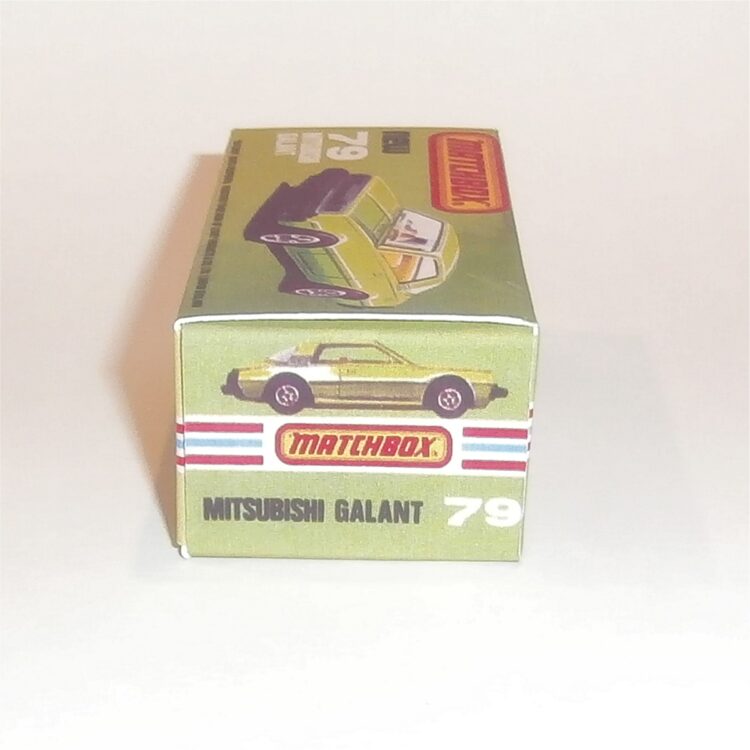 Matchbox Lesney Superfast 79 a Mitsubishi Galant K Style Repro Box