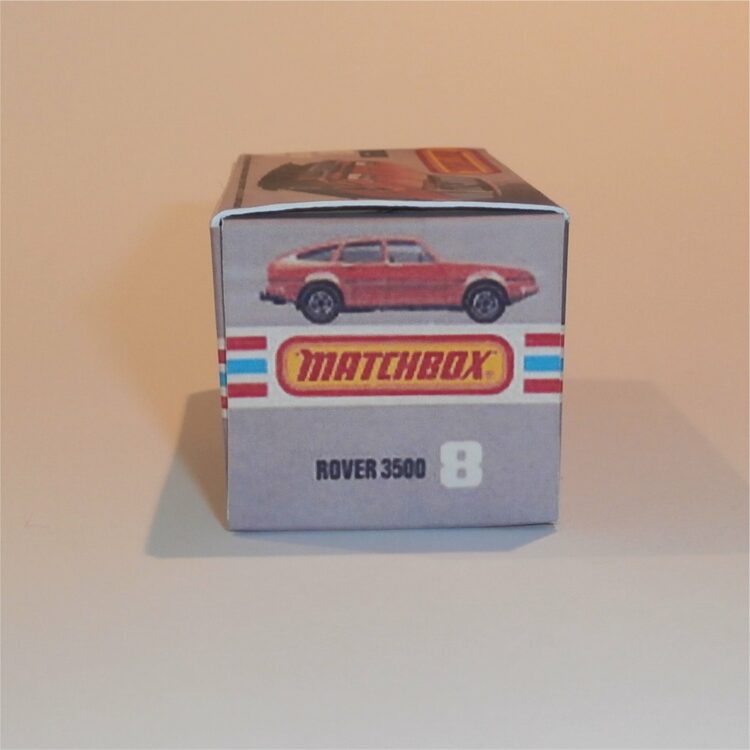 Matchbox Lesney Superfast 8 i Rover 3500 K Style Repro Box