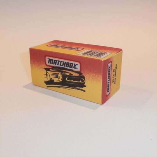 Matchbox Superfast 5 h Jeep Wrangler O Style Repro Box