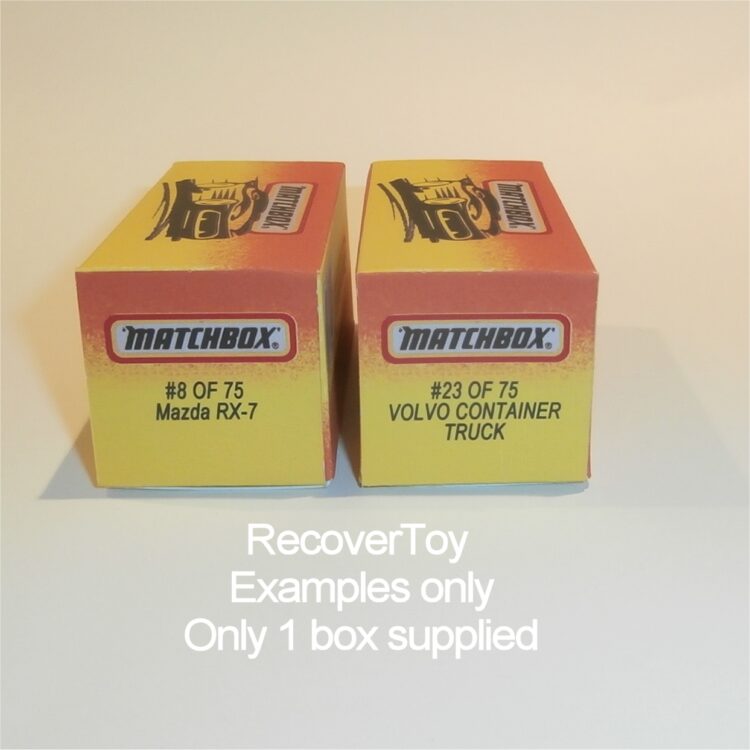 Matchbox Superfast Standard Box O Style Repro Box