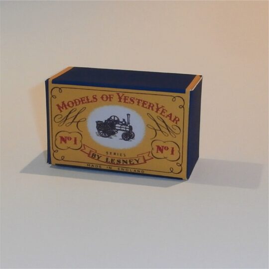 Matchbox Lesney Yesteryear 1 a Allchin Traction Engine A Style Repro Box