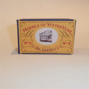 Matchbox Lesney Yesteryear 3 a E Class Tramcar A Style Repro Box