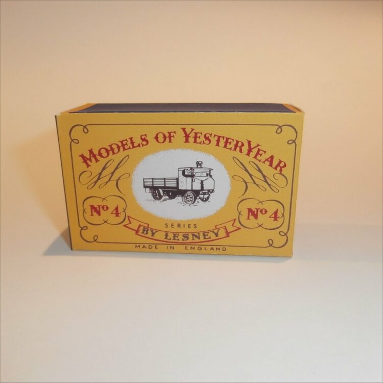 Matchbox Lesney Yesteryear 4 a Sentinel Steam Waggon A Style Repro Box