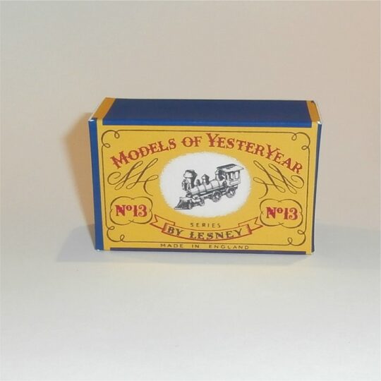 Matchbox Lesney Yesteryear 13 a Santa Fe Locomotive B Style Repro Box