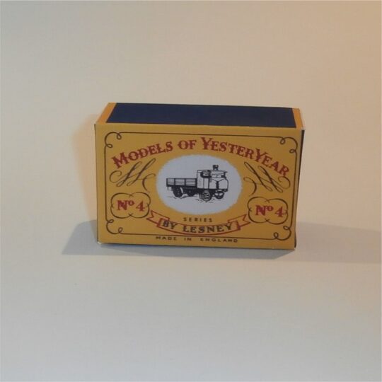 Matchbox Lesney Yesteryear 4a Sentinel Steam Waggon B Style Repro Box