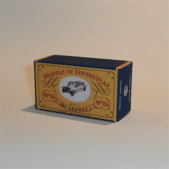 Matchbox Lesney Yesteryear 15 a Rolls Royce Silver Ghost C Style Repro Box