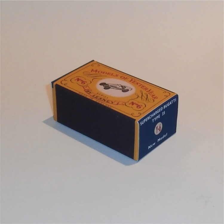 Matchbox Lesney Yesteryear 6 b 1926 Type 35 Bugatti C Style Repro Box