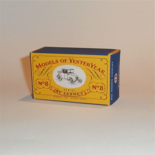Matchbox Lesney Yesteryear 8 a 1926 Morris Cowley C Style Repro Box