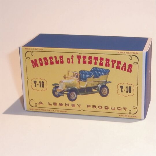 Matchbox Lesney Yesteryear 16 a 1904 Spyker D1 Style Repro Box