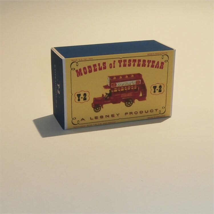 Matchbox Lesney Yesteryear 2 a 1911 B Type London Bus D1 Style Repro Box