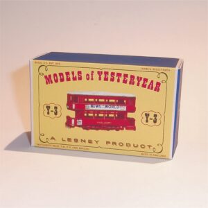 Matchbox Lesney Yesteryear 3 a1 E Class Tramcar D1 Style Repro Box