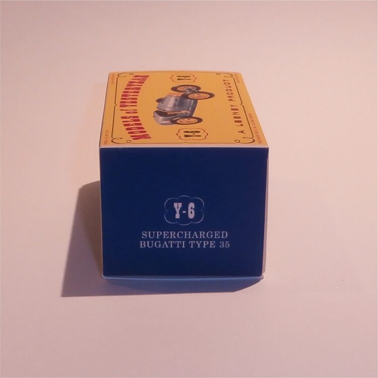 Matchbox Lesney Yesteryear 6 b 1926 Type 35 Bugatti D1 Style Repro Box