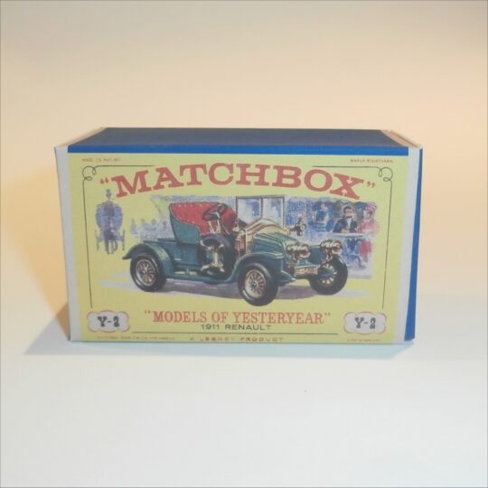 Matchbox Lesney Yesteryear 2 b 1911 Renault E2 Style Repro Box