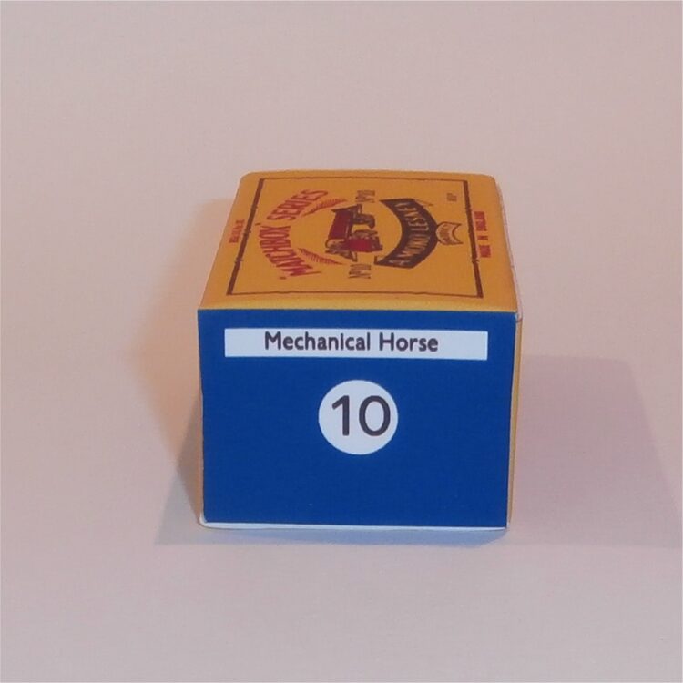 Matchbox Lesney 10b Mechanical Horse B Style Repro Box