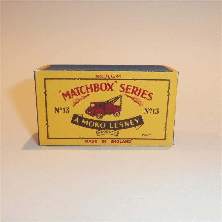 Matchbox Lesney 13c Wreck Truck B Style Repro Box