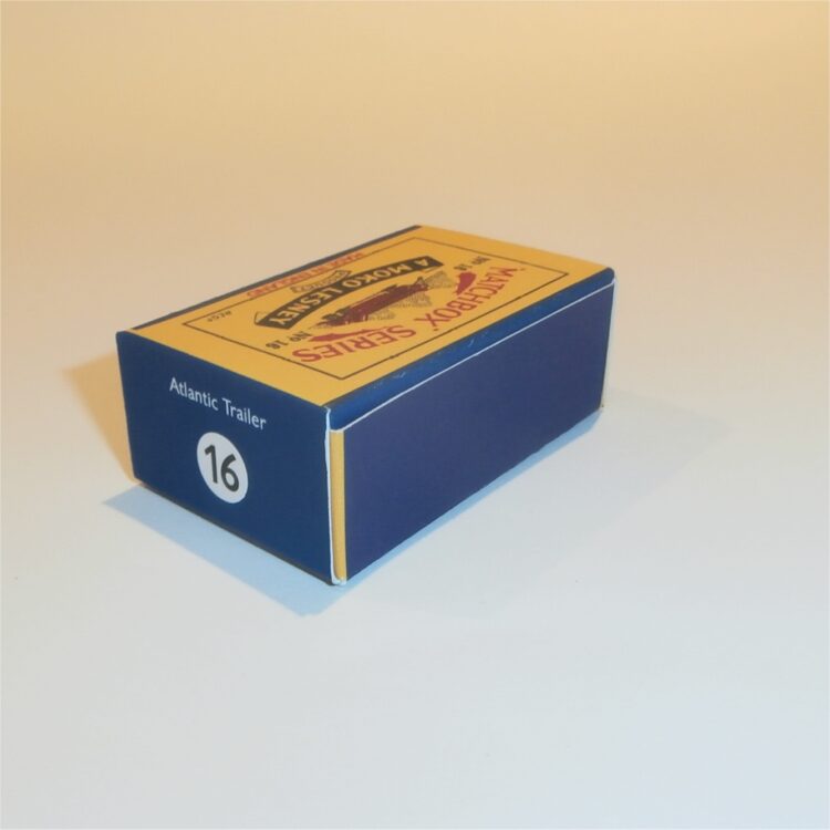 Matchbox Lesney 16a Atlantic Trailer B Style Repro Box