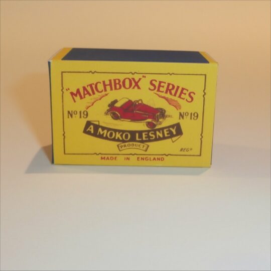 Matchbox Lesney 19a MG Midget TD B Style Repro Box