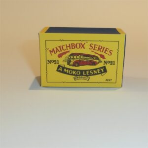 Matchbox Lesney 21a Long Distance Coach B Style Repro Box