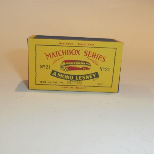 Matchbox Lesney 21b2 Bedford Coach B Style Repro Box