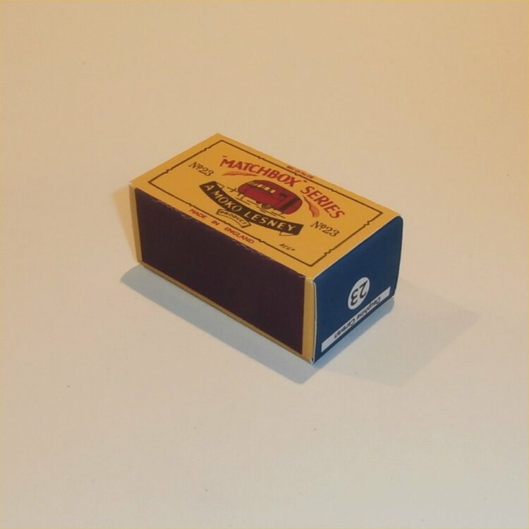 Matchbox Lesney 23c Bluebird Dauphine Caravan B Style Repro Box