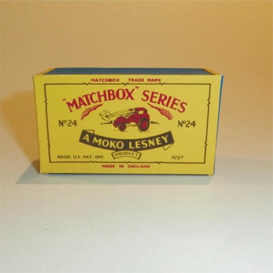 Matchbox Lesney 24a Weatherill Hydraulic Excavator B Style Repro Box
