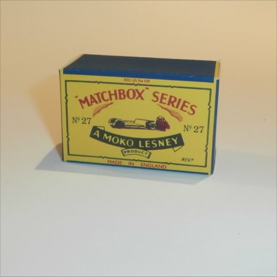 Matchbox Lesney 27a Low Loader B Style Repro Box