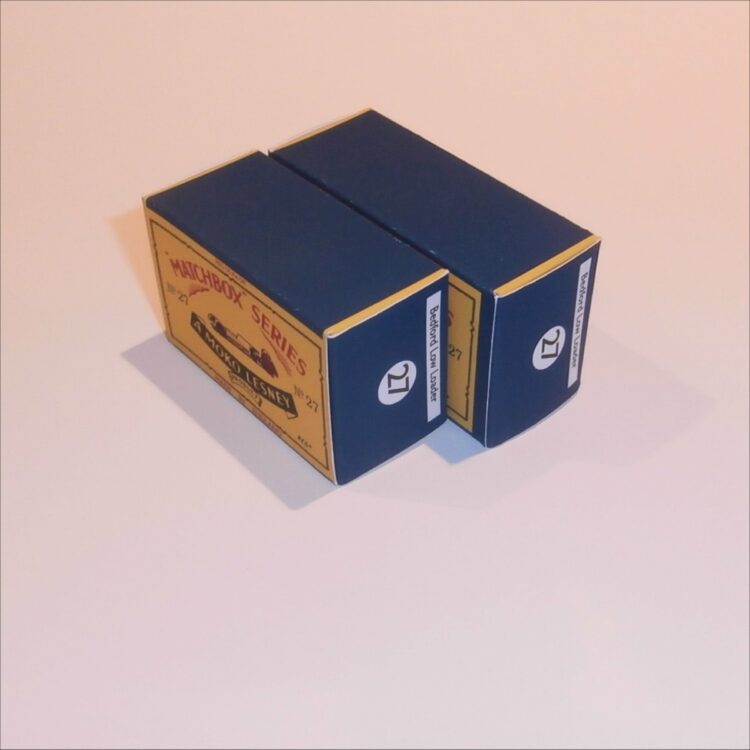 Matchbox Lesney 27a Low Loader B Style Repro Box