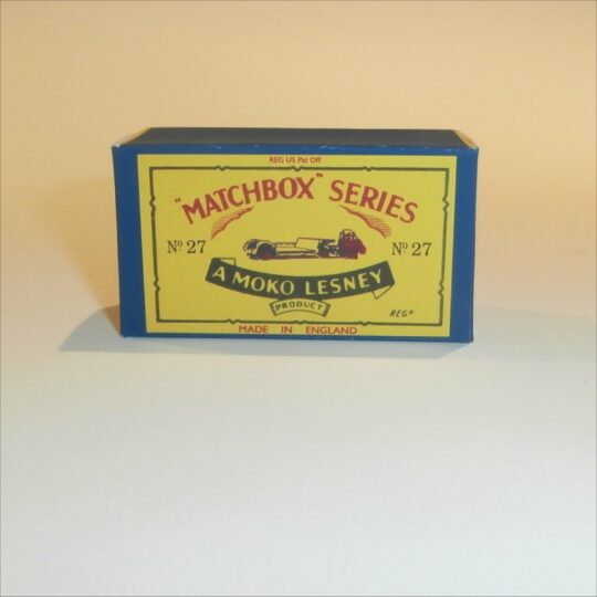 Matchbox Lesney 27b Low Loader B Style Repro Box