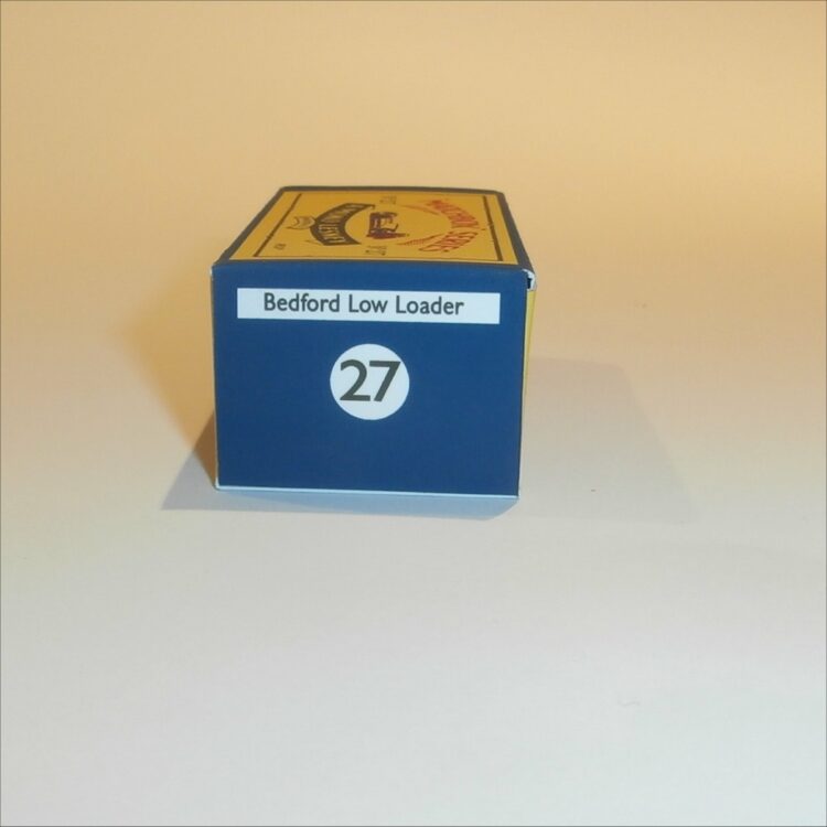 Matchbox Lesney 27b Low Loader B Style Repro Box