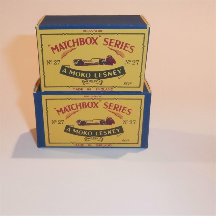 Matchbox Lesney 27b Low Loader B Style Repro Box