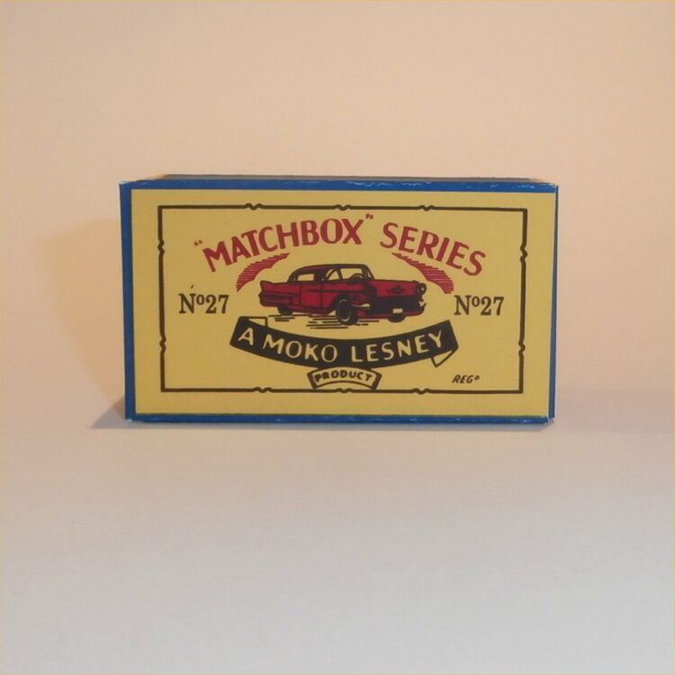 Matchbox Lesney 27c Cadillac B Style Repro Box