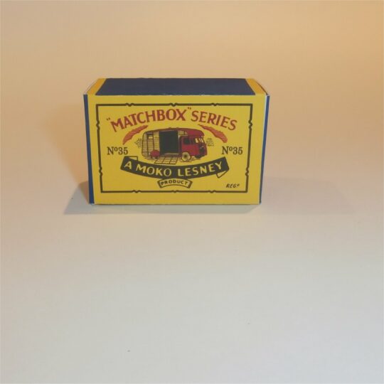 Matchbox Lesney 35 Horse Box B Style Repro Box