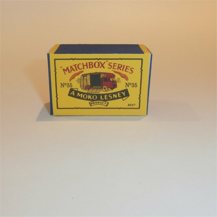 Matchbox Lesney 35 Horse Box B Style Repro Box