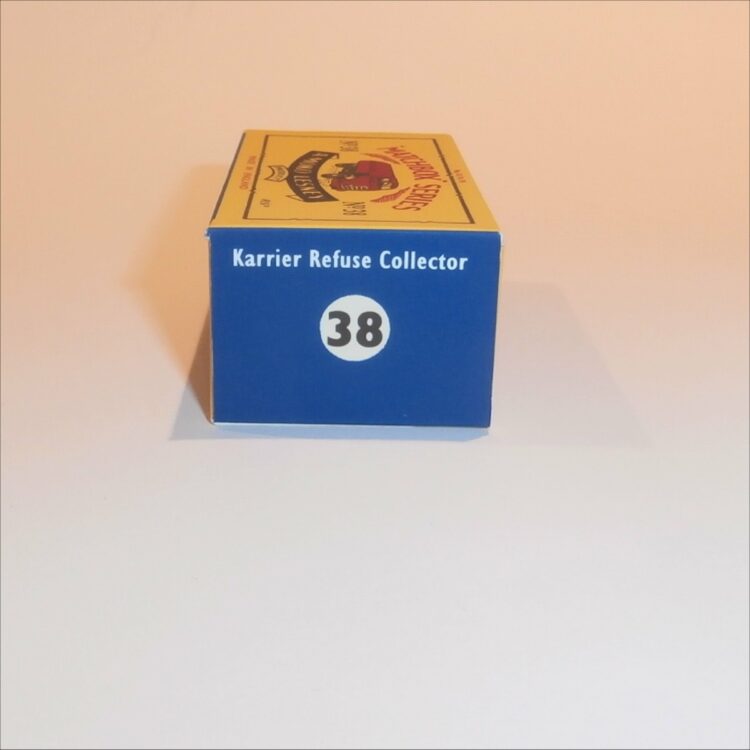 Matchbox Lesney 38a Karrier Refuse Truck B Style Repro Box