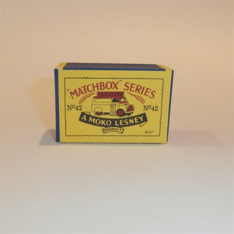 Matchbox Lesney 42a1 News Van B Style Repro Box