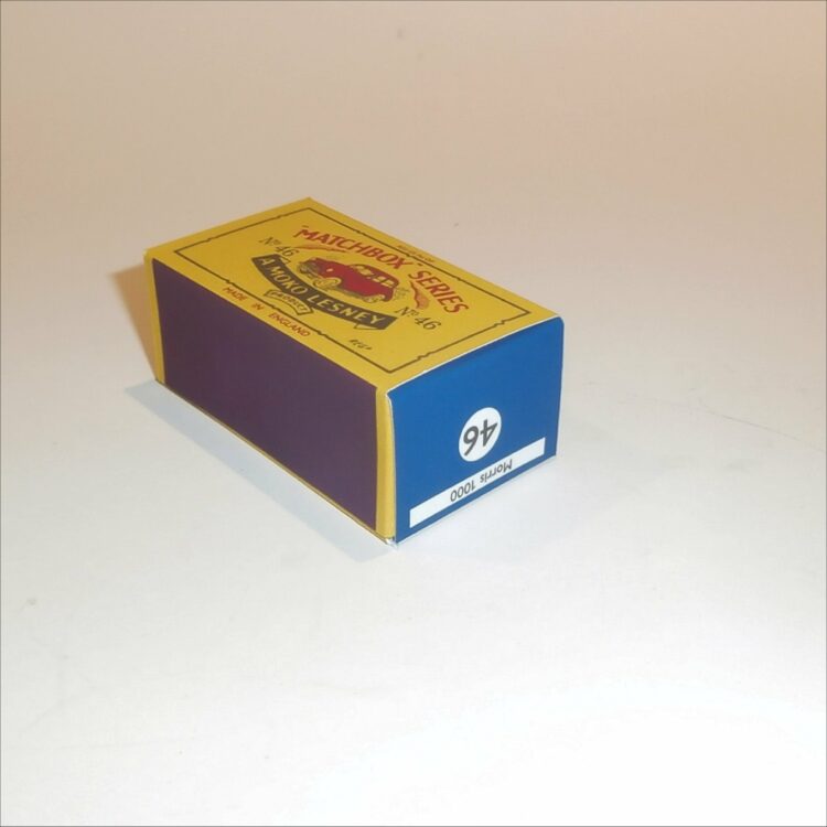 Matchbox Lesney 46a Morris 1000 B Style Repro Box